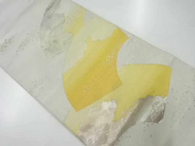 SALE!! JAPANESE KIMONO / ANTIQUE FUKURO OBI / SILK / WOVEN JIGAMI PATTERN