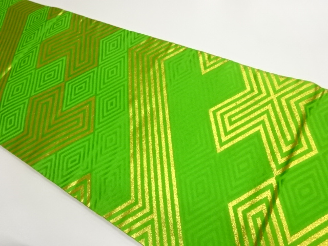 JAPANESE FUKURO OBI / REVERSIBLE / WOVEN DIAGONAL STRIPE