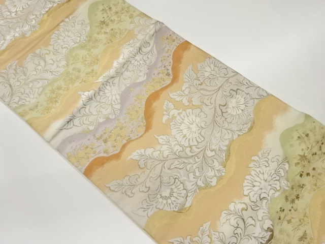 JAPANESE FUKURO OBI / WOVEN MICHINAGADORI / BY HATTORI ORIMONO