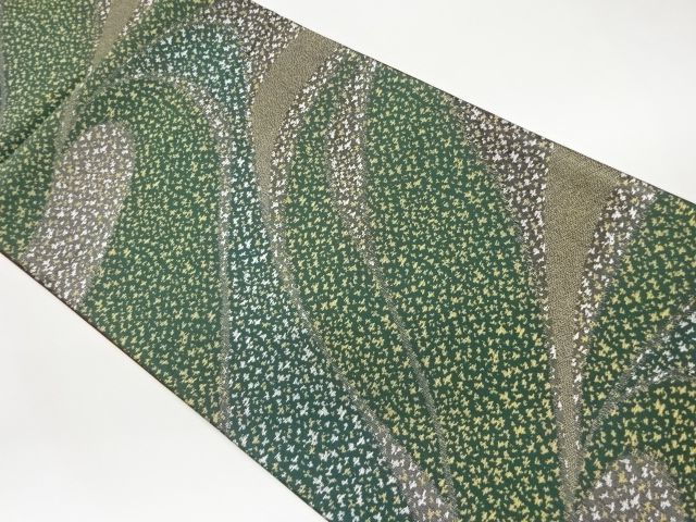 JAPANESE FUKURO OBI / WOVEN WAVY STRIPE