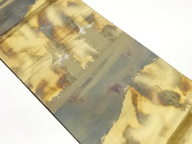 JAPANESE FUKURO OBI / WOVEN MIST