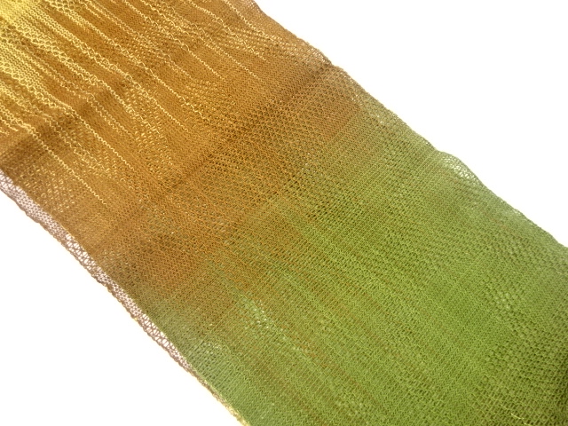 SALE!! JAPANESE KIMONO / NAGOYA OBI FOR SUMMER / SILK / ABSTRACT PATTERN