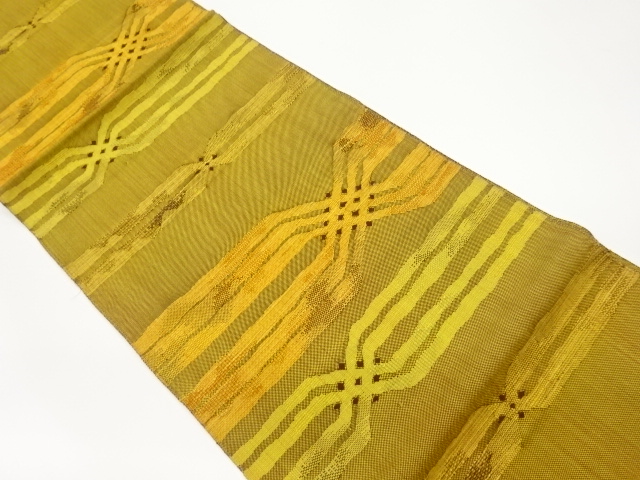 SALE!! JAPANESE NAGOYA OBI / WOVEN ABSTRACT STRIPE