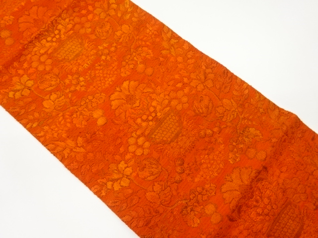 SALE!! JAPANESE NAGOYA OBI / WOVEN FLORAL PLANTS