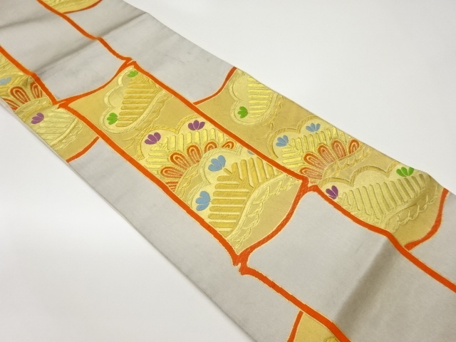 SALE!! JAPANESE FUKURO OBI / WOVEN BAMBOO & PINE