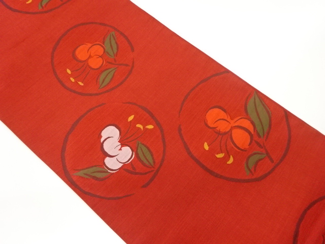 SALE!! JAPANESE FUKURO OBI / WOVEN ROUNDEL