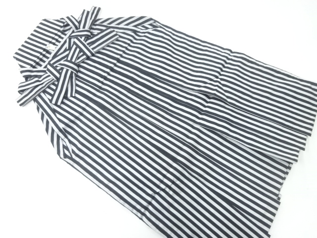 縞模様織出し男物行灯袴