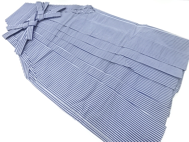 縞模様織出し男物行灯袴