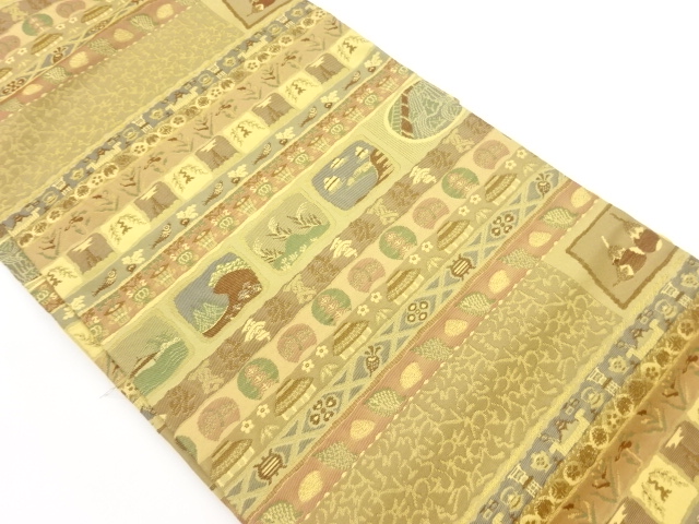 SALE!! JAPANESE NAGOYA OBI / WOVEN VEGETABLE