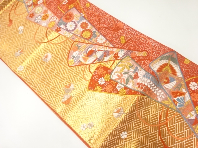 SALE!! JAPANESE FUKURO OBI / WOVEN SPOOL