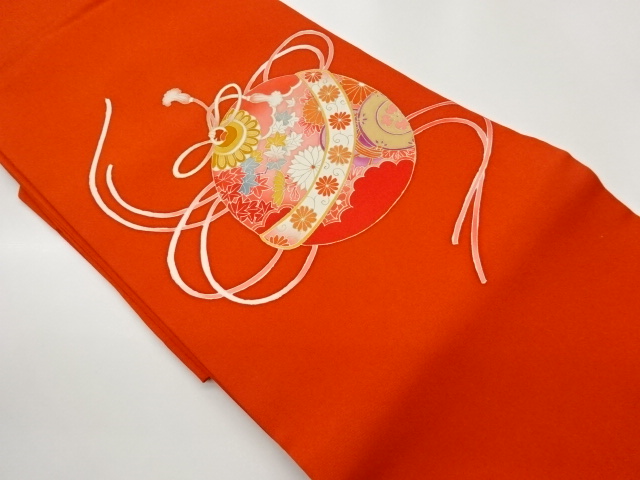 SALE!! JAPANESE KIMONO / SHIOZE BALL / CHRYSANTHEMUM / AUTUMN LEAVES / BRAIDE