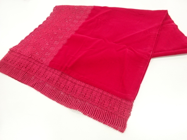 JAPANESE SHAWL / VELVET / LACE / FLOWER