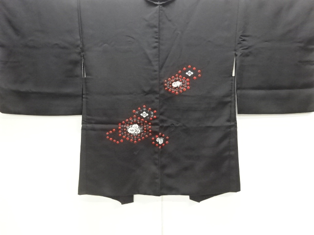 SALE!! JAPANESE HAORI / SHIBORI / EMBROIDERY / KIKKO WITH FLOWER