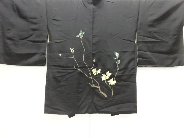 SALE!! JAPANESE HAORI / EMBROIDERY / BRANCH FLOWER
