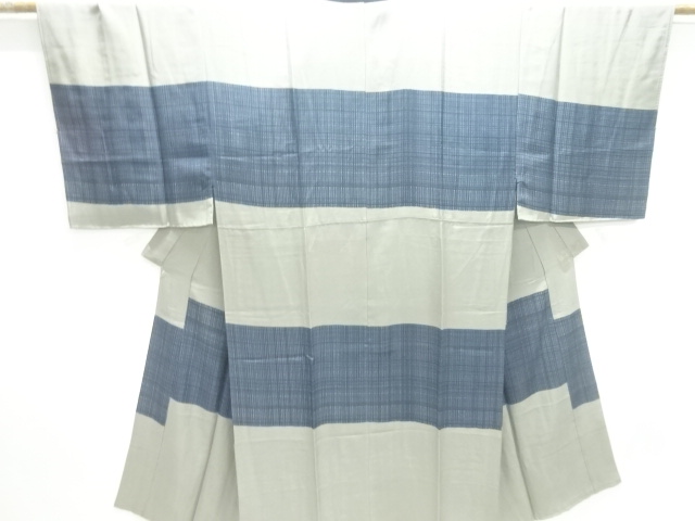 SALE!! JAPANESE KIMONO / ANTIQUE MENS JUBAN / SILK / SMALL GRID