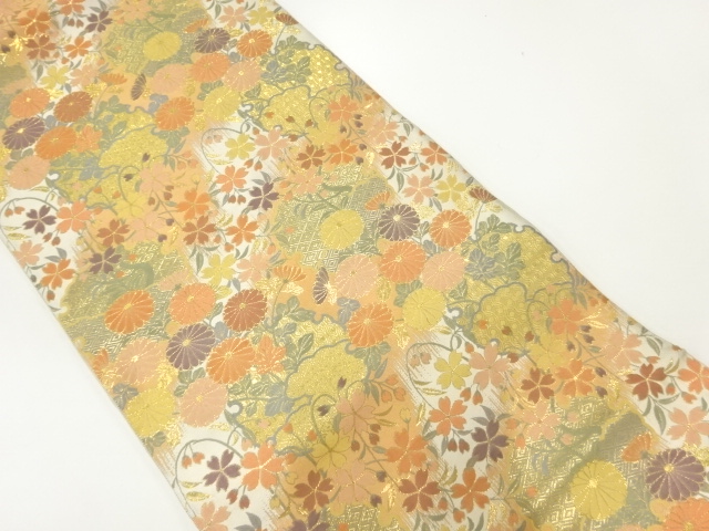 JAPANESE FUKURO OBI / WOVEN FLOWER
