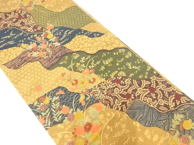 JAPANESE FUKURO OBI / TSUMUGI / MICHINAGADORI