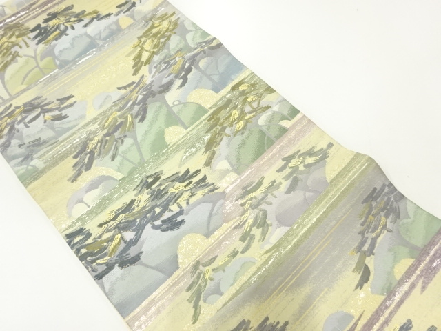 SALE!! JAPANESE FUKURO OBI / WOVEN SCENERY