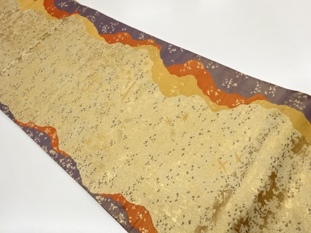 JAPANESE FUKURO OBI / WOVEN BIRD