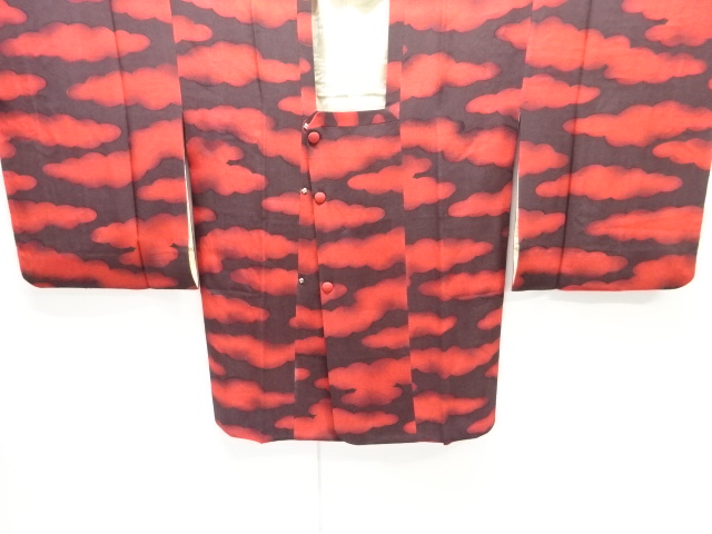 SALE!! JAPANESE KIMONO / MICHIYUKI COAT / SILK / CLOUDS
