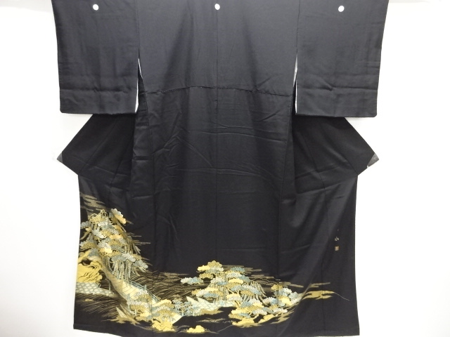 SALE!! JAPANESE KIMONO / TOMESODE / SILK / BRIDGE & PINE