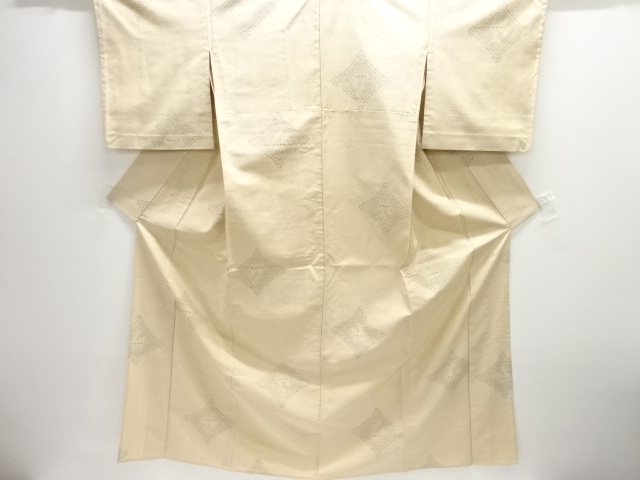 JAPANESE KIMONO / HITOE KIMONO / SILK / MAWATA YUKI TSUMUGI / WOVEN ARISUGAWA PATTERN