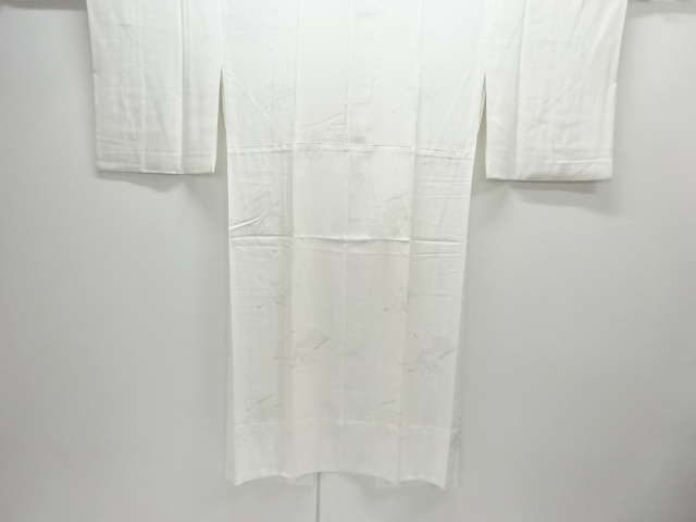 JAPANESE KIMONO / HITOE JUBAN / SILK / WOVEN SCROLL