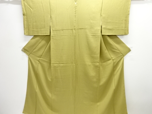 SALE!! JAPANESE KIMONO / IROMUJI / SILK / PLANT DYED / WOVEN SCATTERED NORI / SINGLE CREST