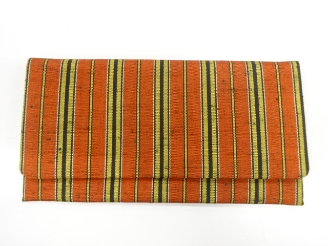 JAPANESE KIMONO / VINTAGE WALLET / WOVEN STRIPES