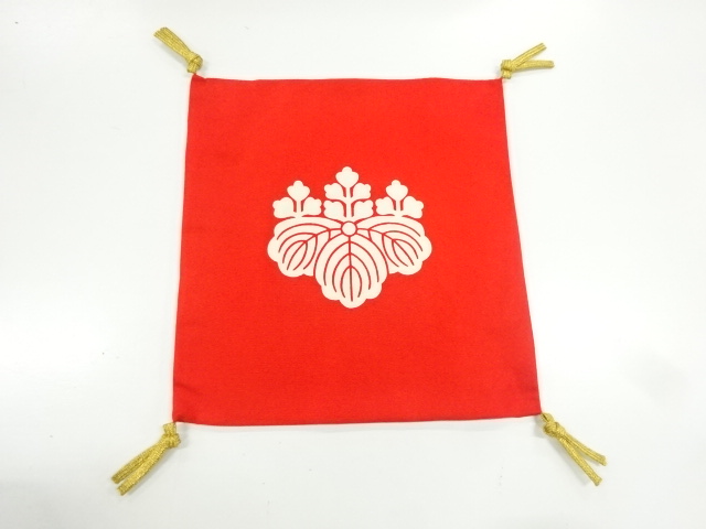 SALE!! JAPANESE KIMONO / VINTAGE FUKUSA / SHIOZE / FAMILY CREST
