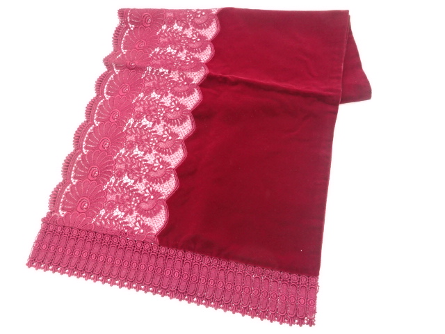 JAPANESE KIMONO / VINTAGE SHAWL / VELVET / LACE / FLOWER