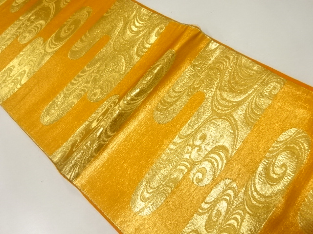 SALE!! JAPANESE KIMONO / ANTIQUE FUKURO OBI / SILK / WOVEN SPIRAL
