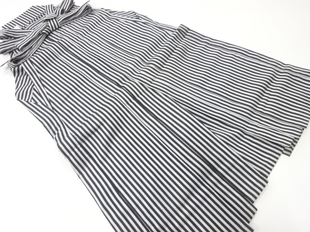 縞模様織出し男物馬乗袴