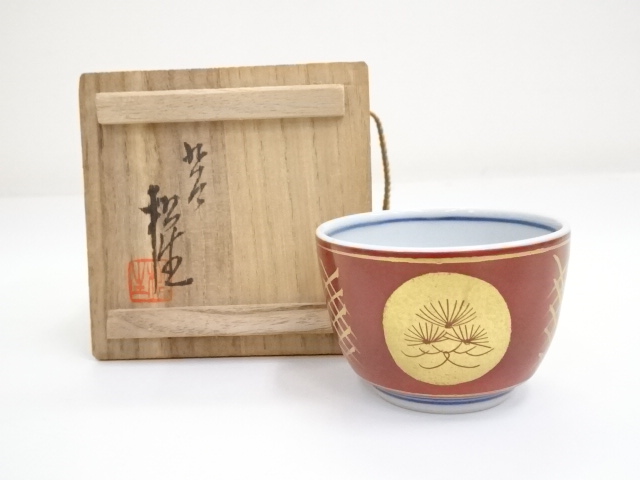 SALE!! JAPANESE PORCELAIN KUTANI WARE / SAKE CUP 