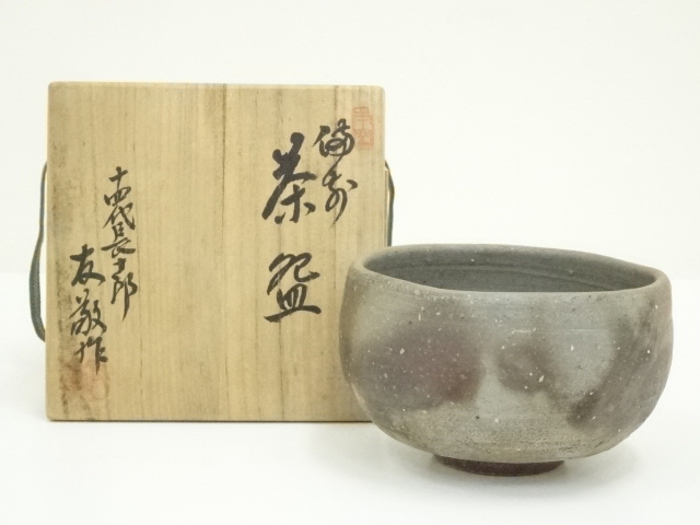 SALE!! JAPANESE TEA CEREMONY / BIZEN WARE TEA BOWL CHAWAN / ARTISAN WORK